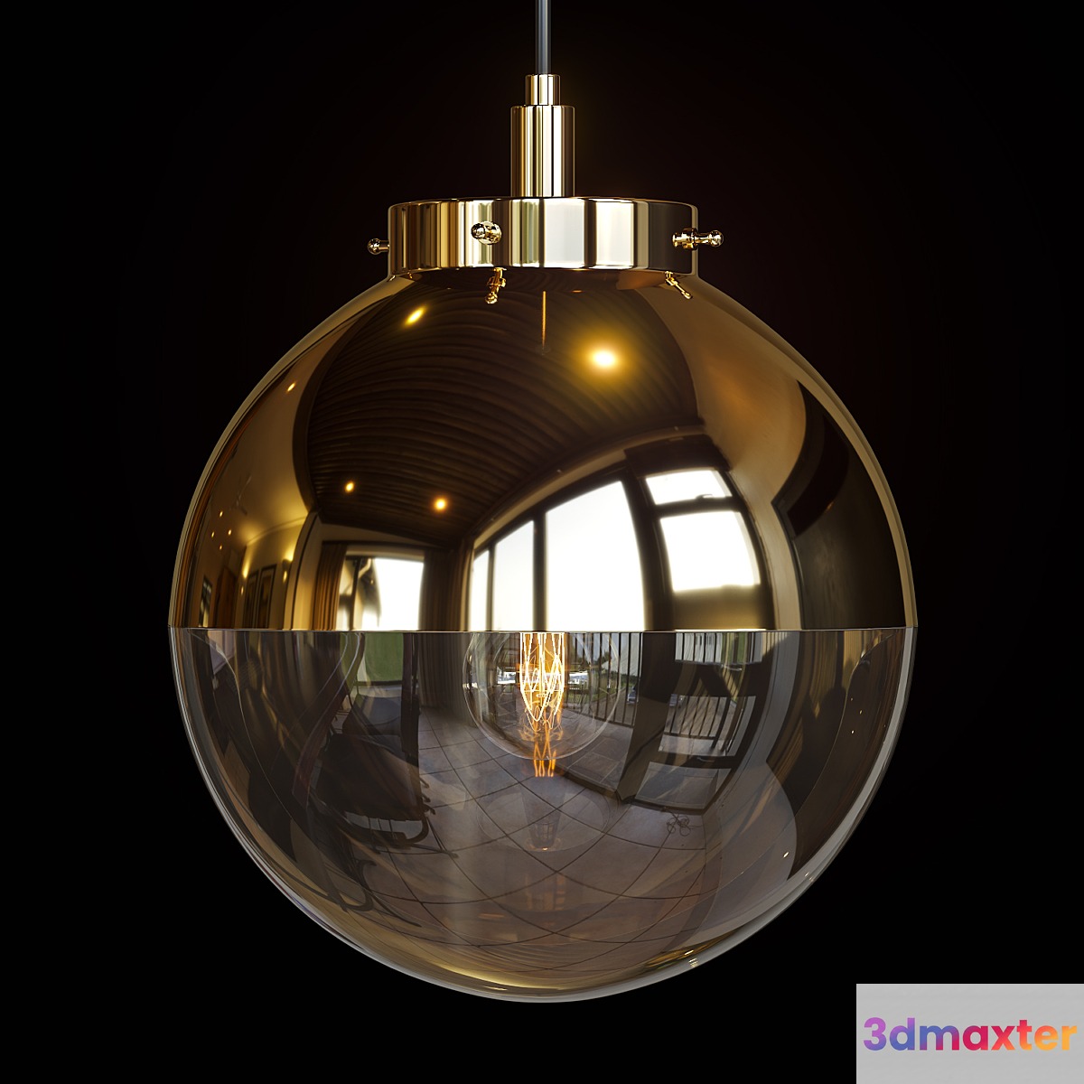 Mica Bathroom Pendant Light - Mullan Lighting 3D Max