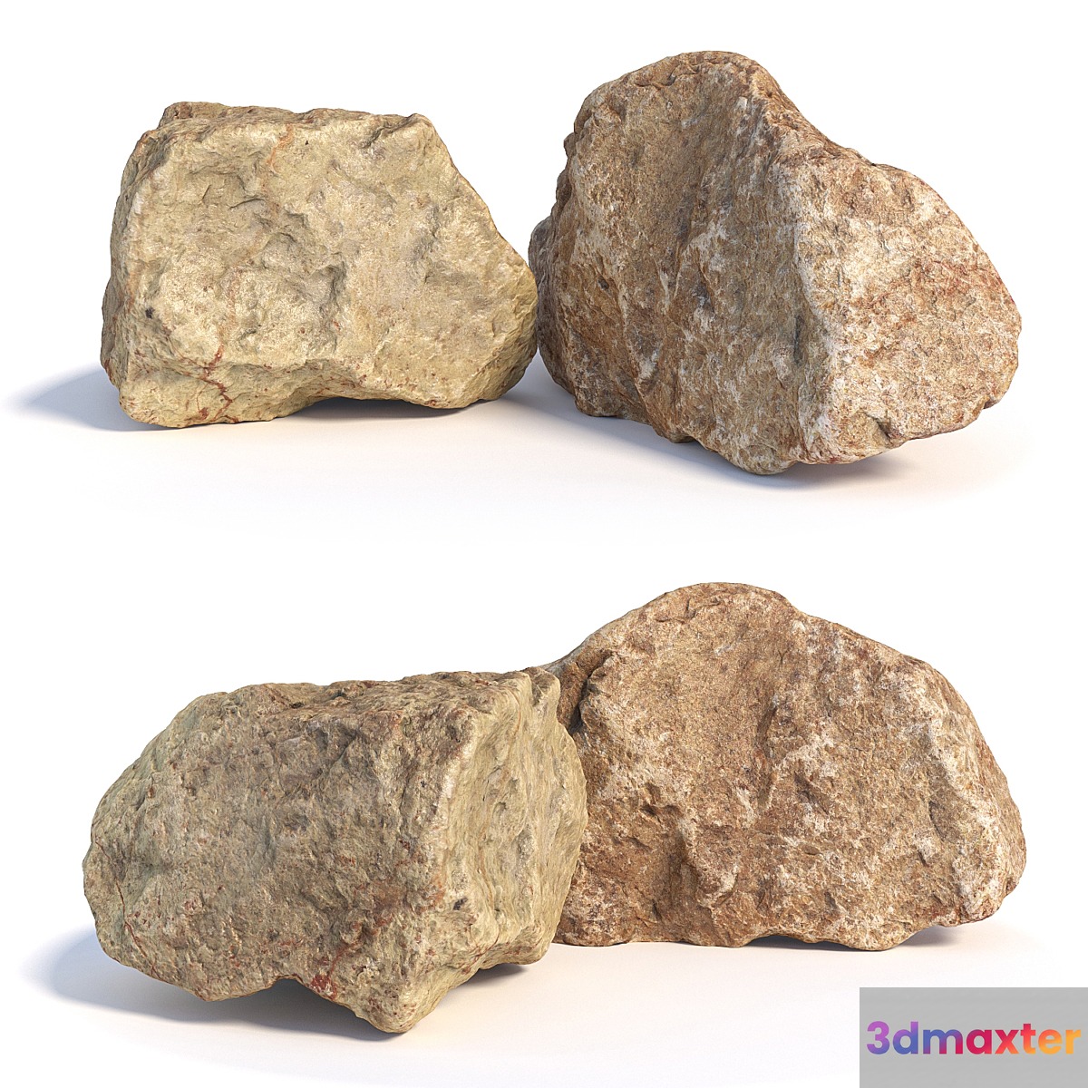 Stones 136 3D Max