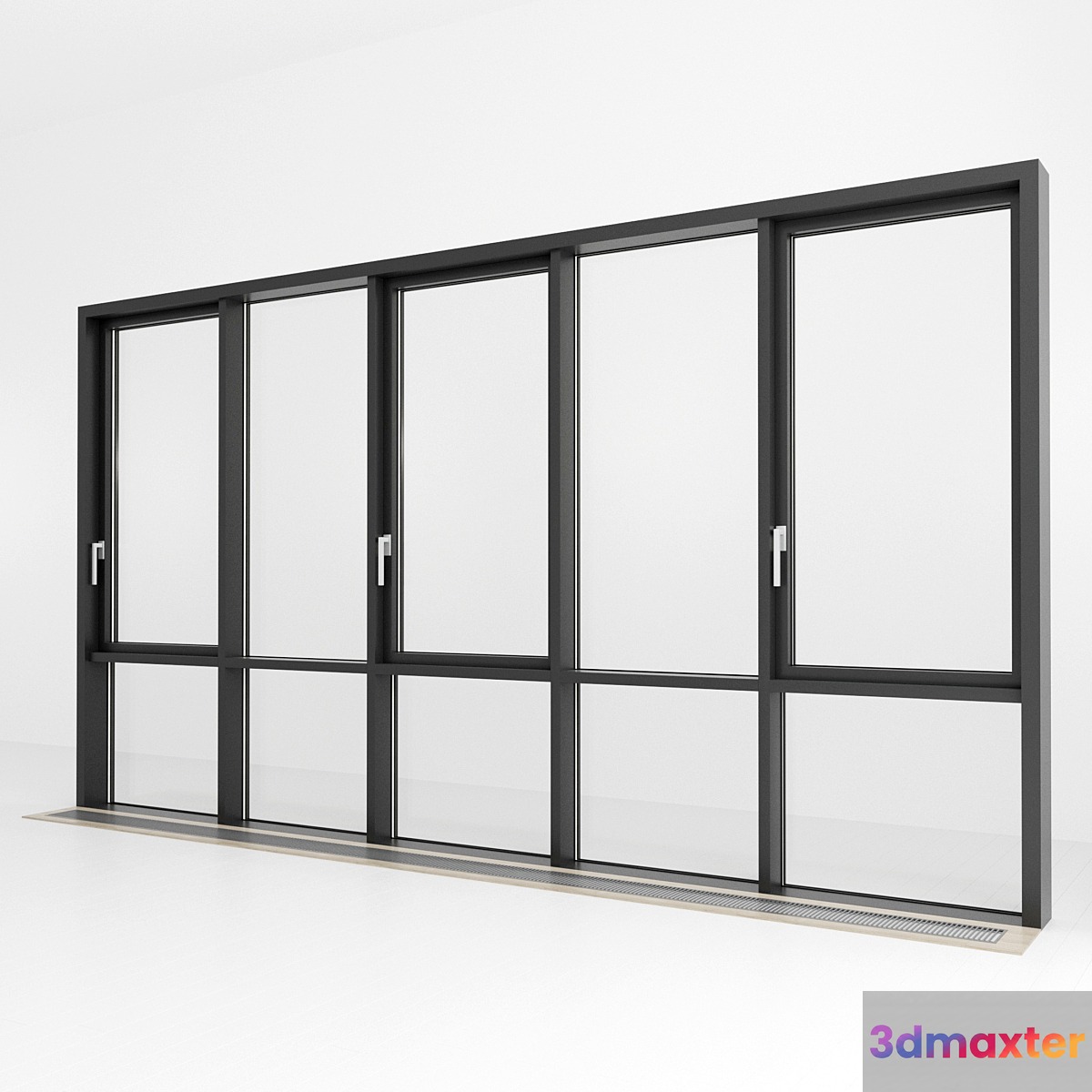 Panoramic glazing. Stained glass. 78 3D Max