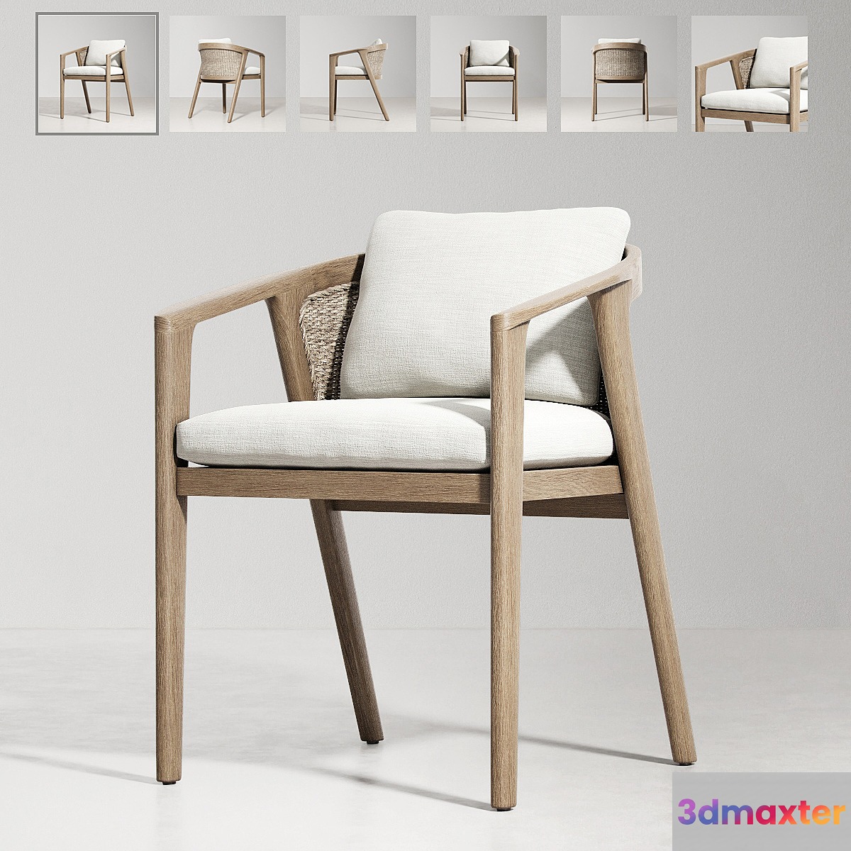 RH _ MALTA TEAK ARMCHAIR