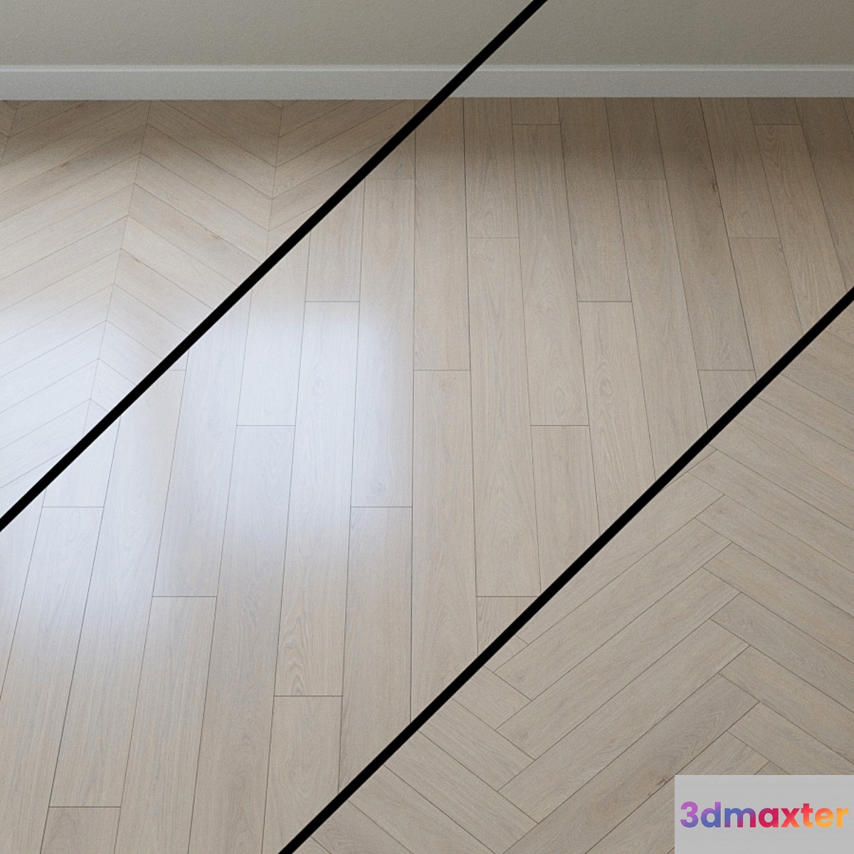 Parquet Krono Original Meridian oak 3D Max