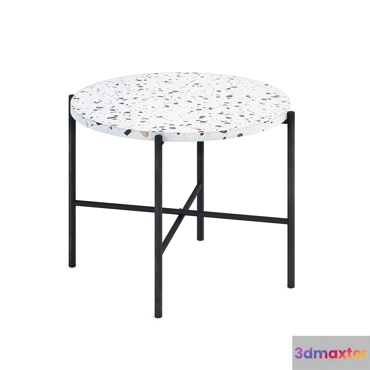 Coffee table Lastrico Terrazzo Black 3D Max