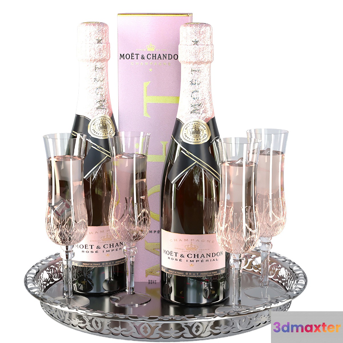 Sparkling wine in glasses 2. Alcohol