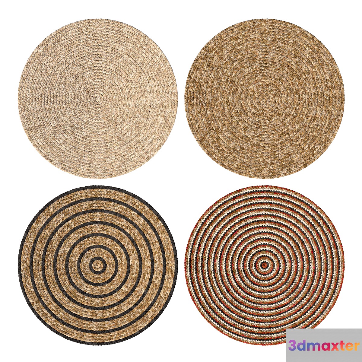 Jute Carpet Set 3D Max