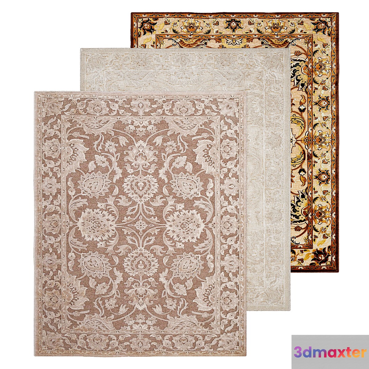 Khaki Area Rug 3D Max