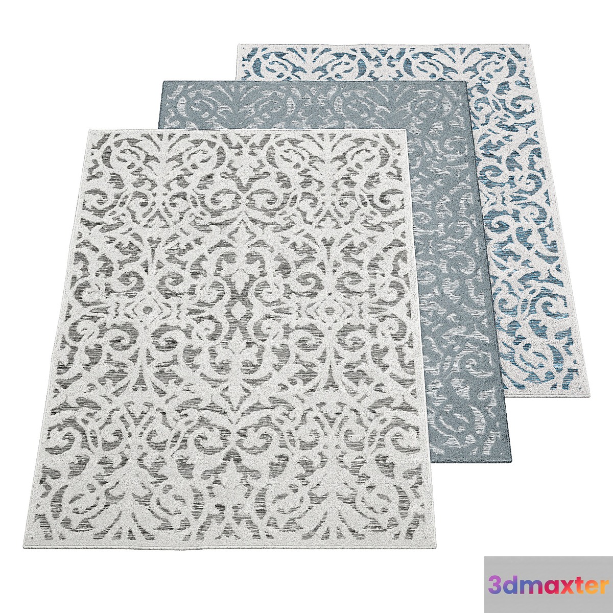 Outdoor Lady Bird Natural Gray Area Rug 3D Max