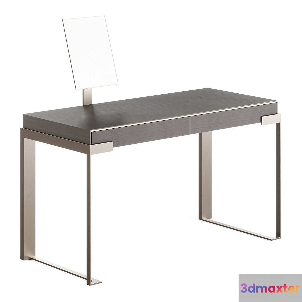 Fendi Aura Lady Desk with Mirror (Charcoal Fiddleback Sycamore)
