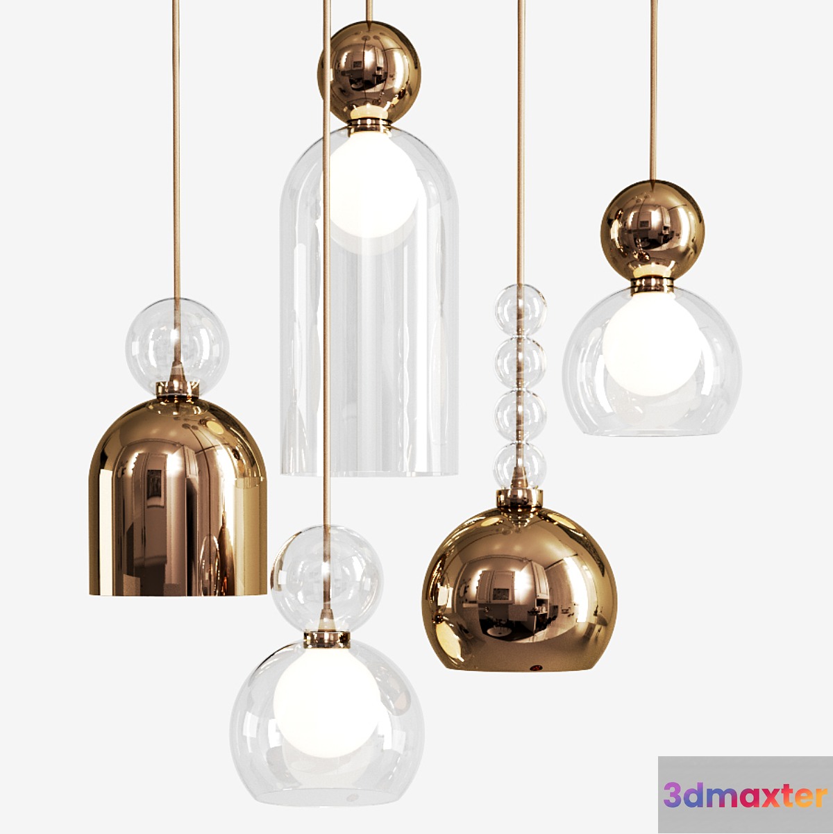 Memoria pendant lamps 3D Max