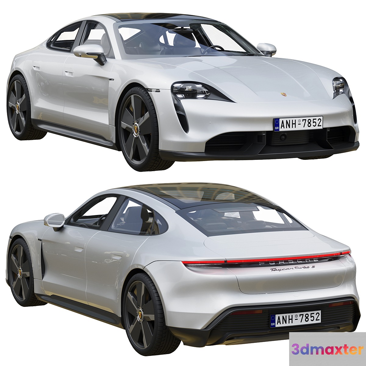 Porsche Taycan Turbo S 3D Max