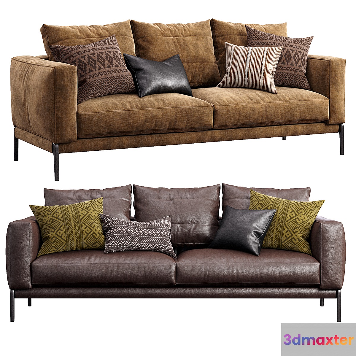 Flexform sofa romeo 3D Max