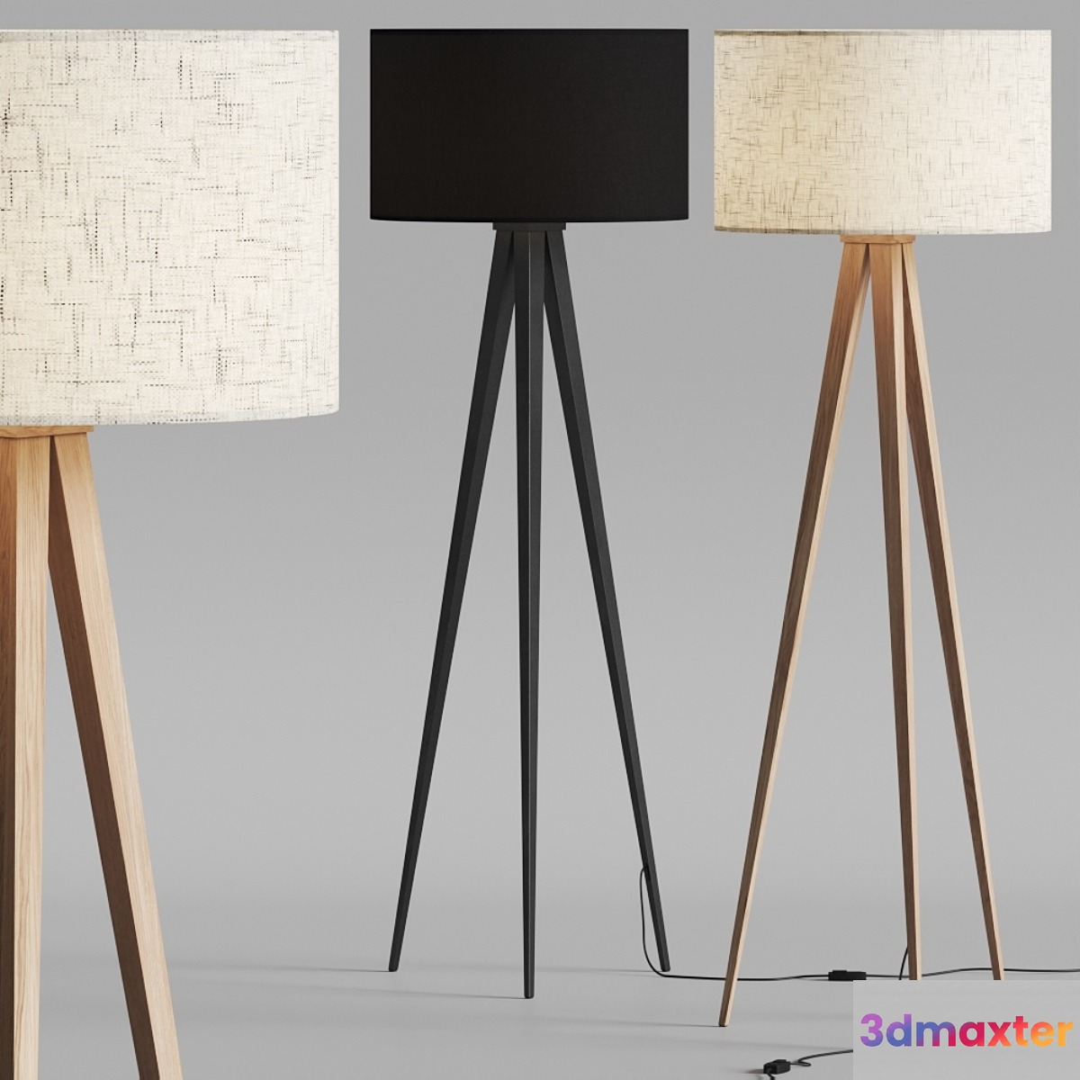 Pottery Barn Ibra Floor Lamps 3D Max