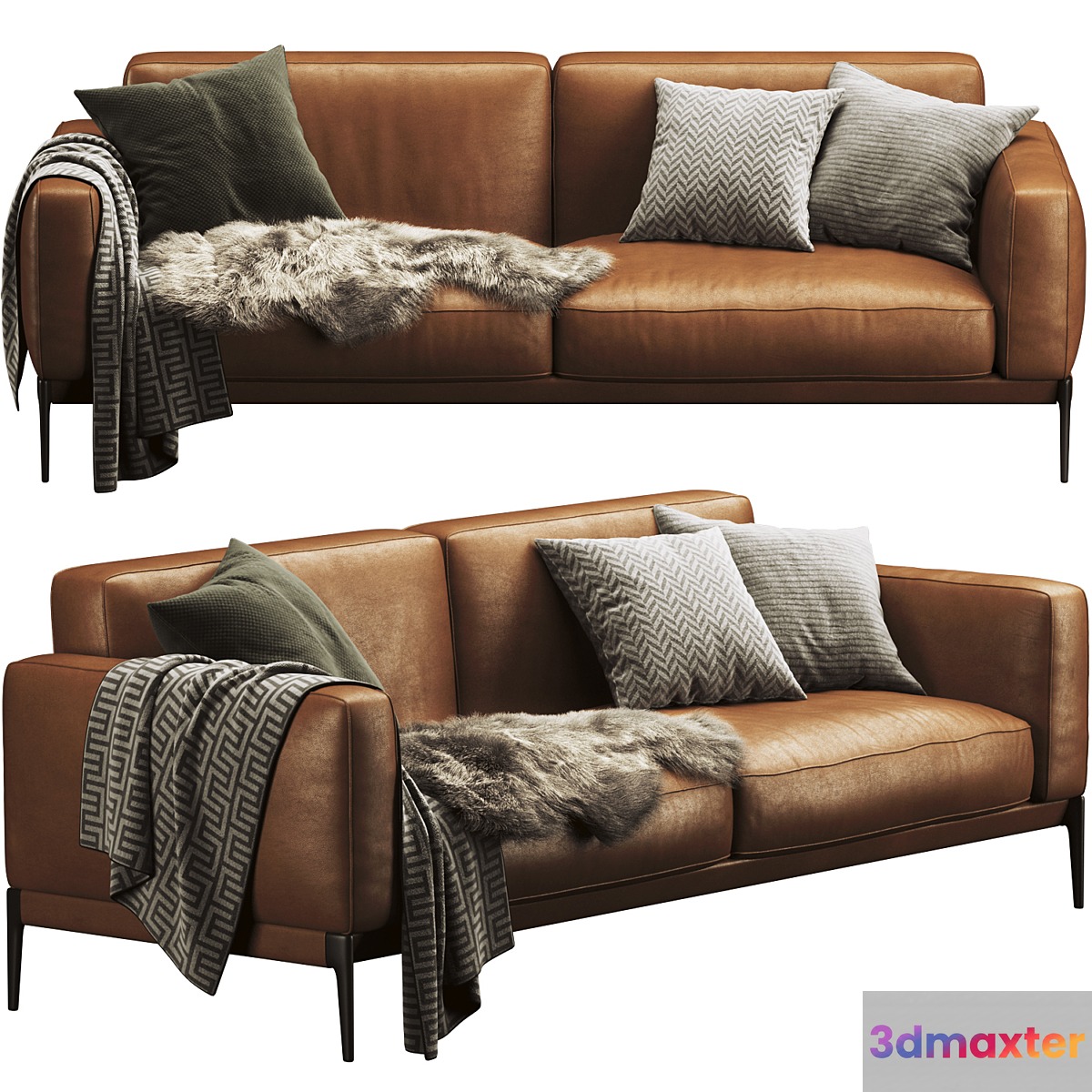 Flexform Romeo Compact Sofa 3D Max