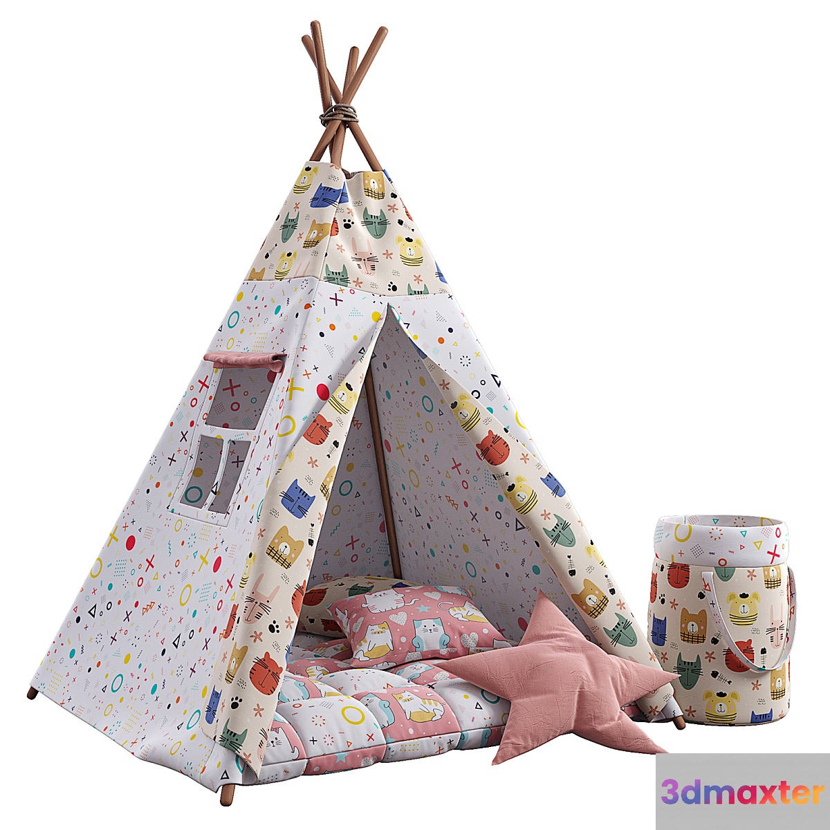 Kids Wigwam 3D Max