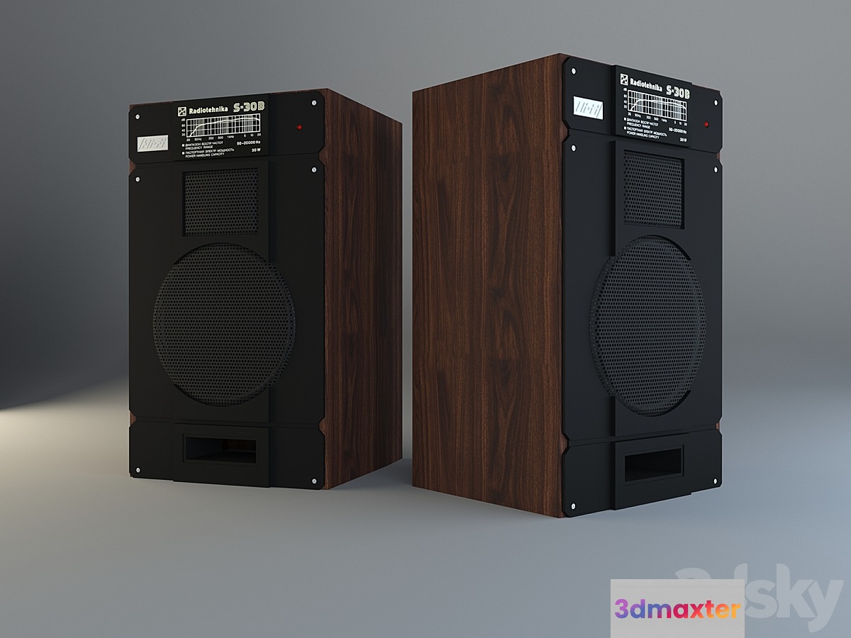 Acoustic system Radiotehnika S30b 3D Max