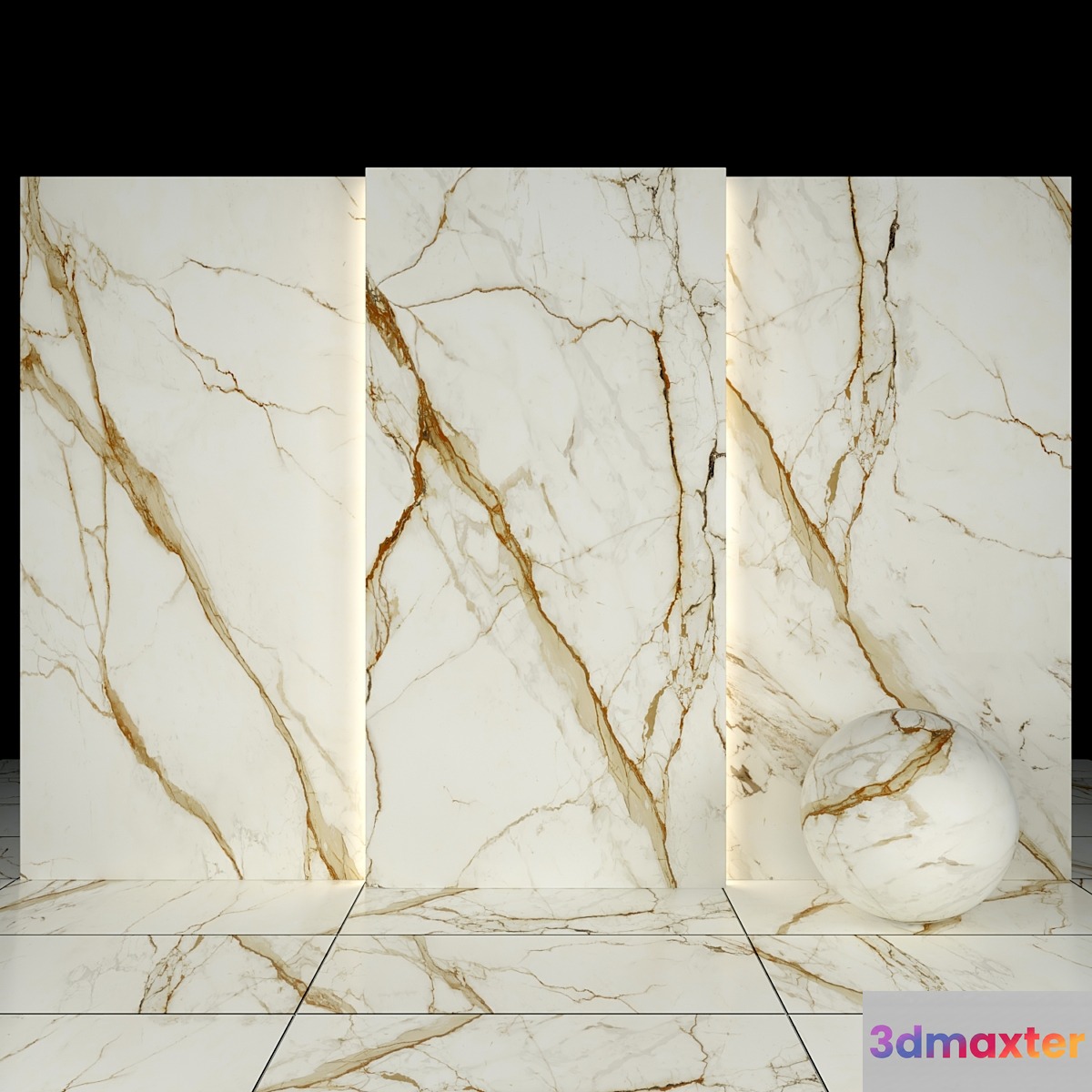 Gold calacatta 03 3D Max