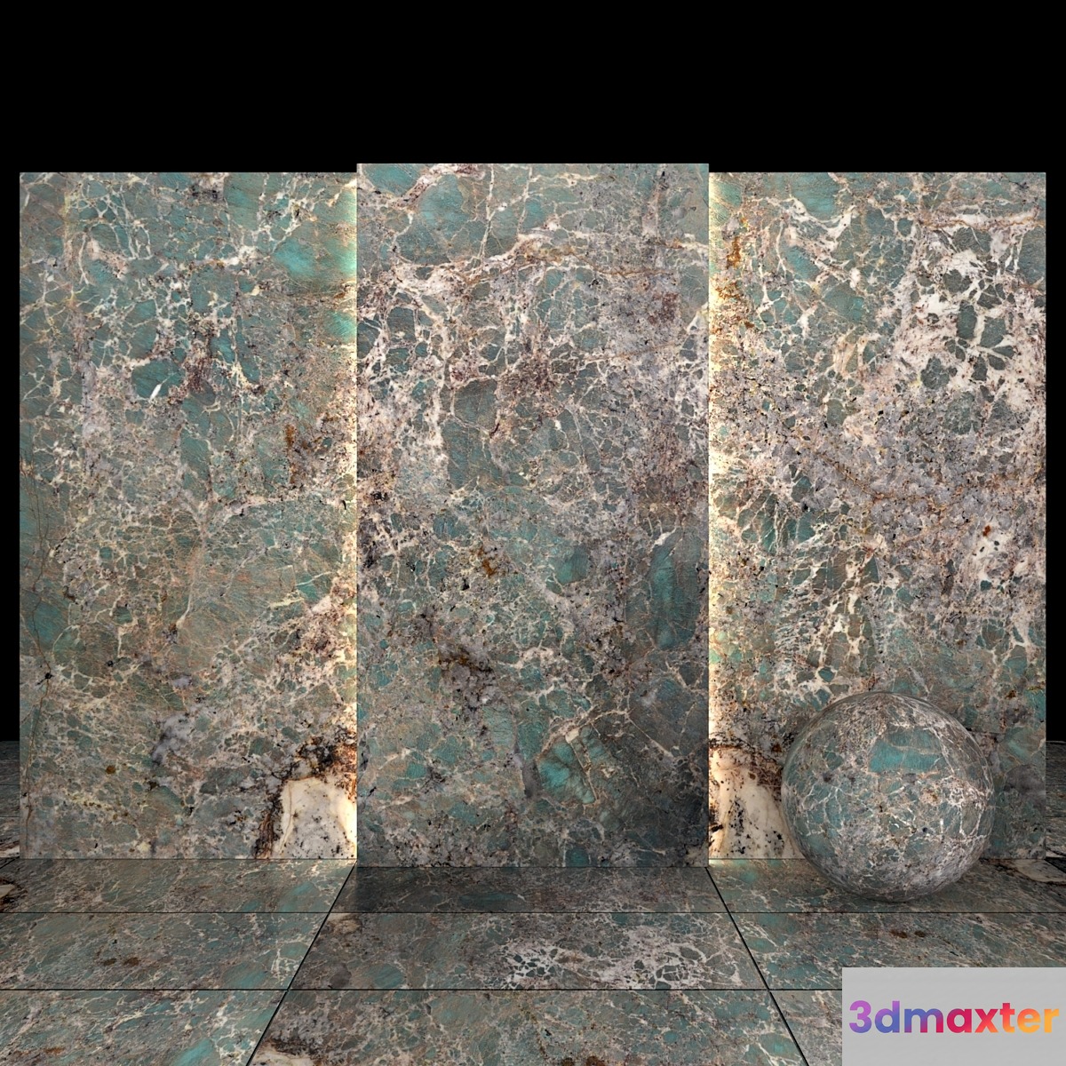 Amazonite Granite 3D Max