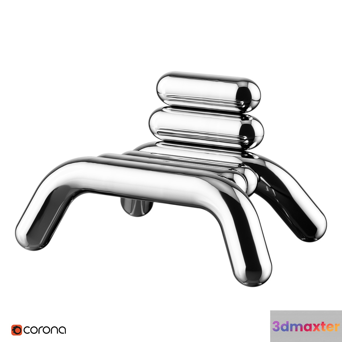 BIBENDUM LOUNGE CHAIR BY TONI GRILO 3D Max