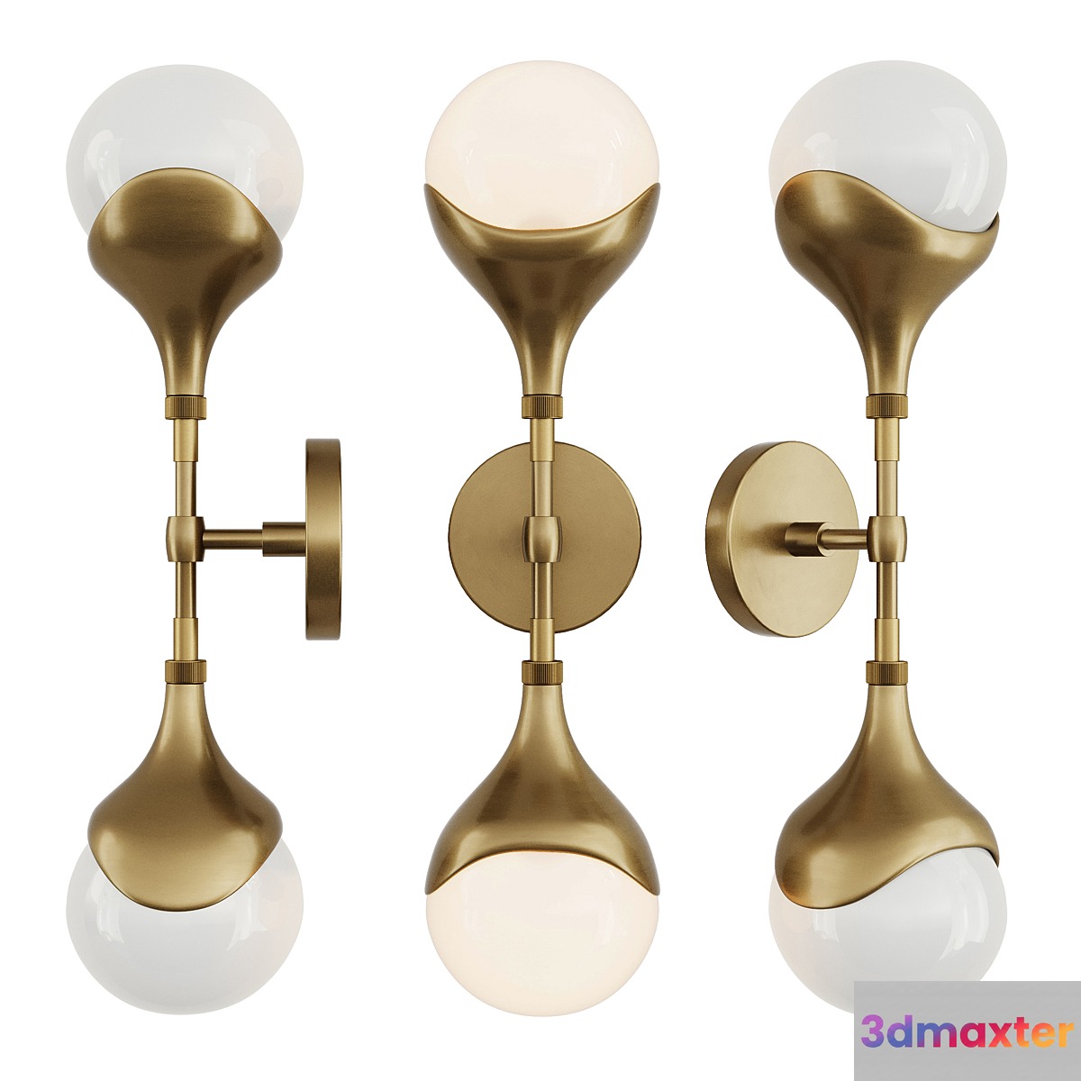 Augustus Sconce 3D Max