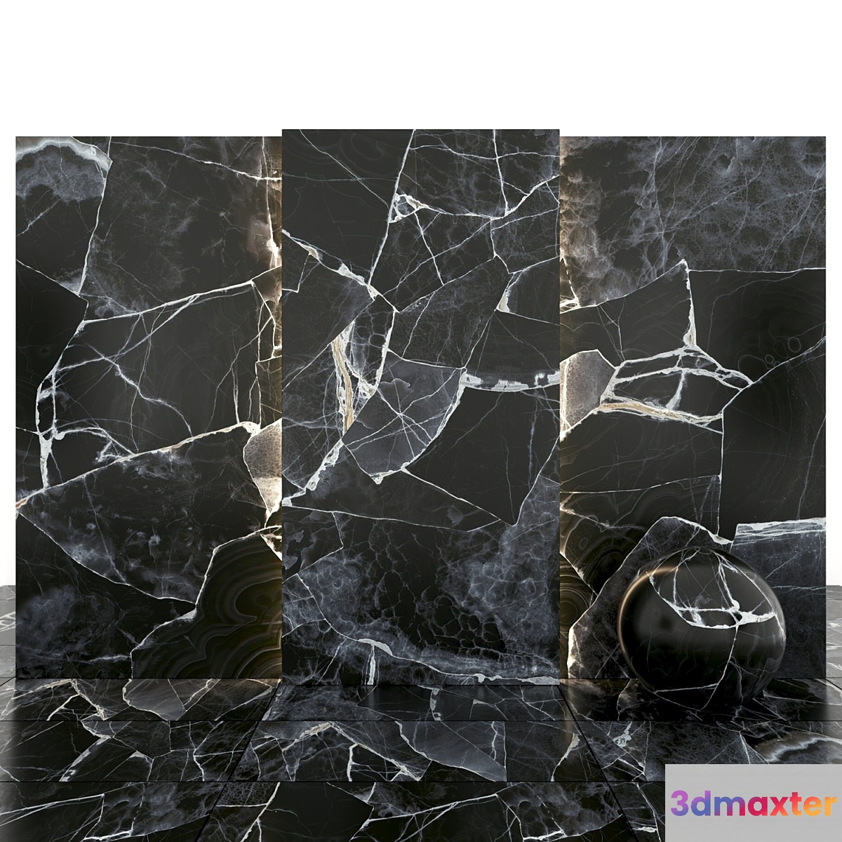 Black Marble 04 3D Max