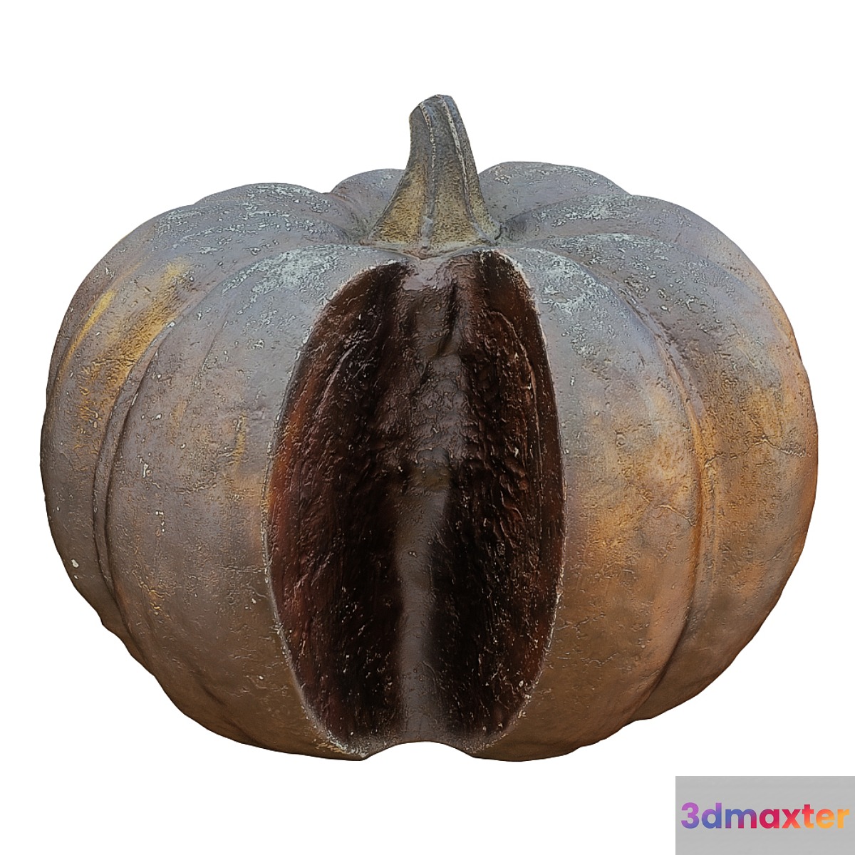 Metal Pumpkin Sculpture