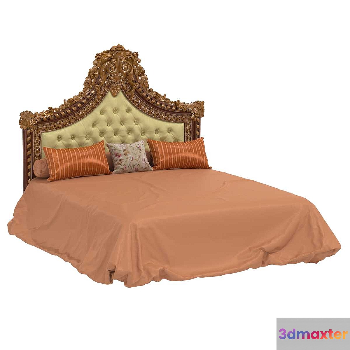 EZIO BELLOTTI 3640 classic baroque bed 3D Max