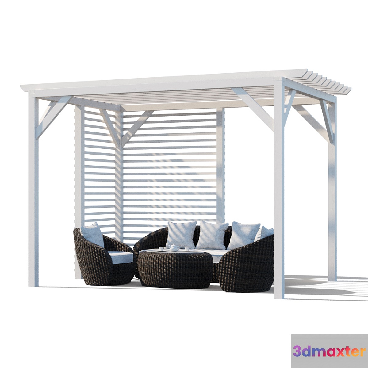 Pergola with garden furniture Avela - No.2