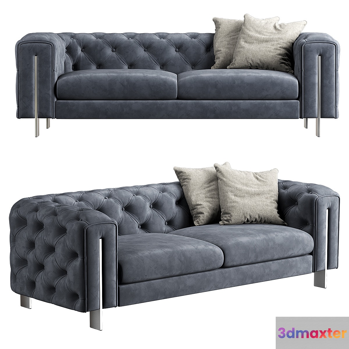 Vincent Contemporary Sofa S 3D Max