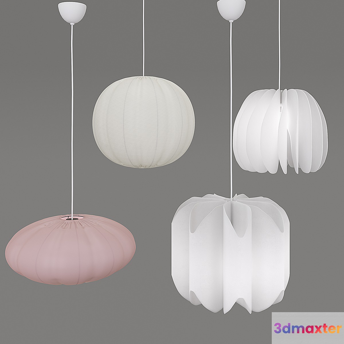 IKEA set lamps 3D Max