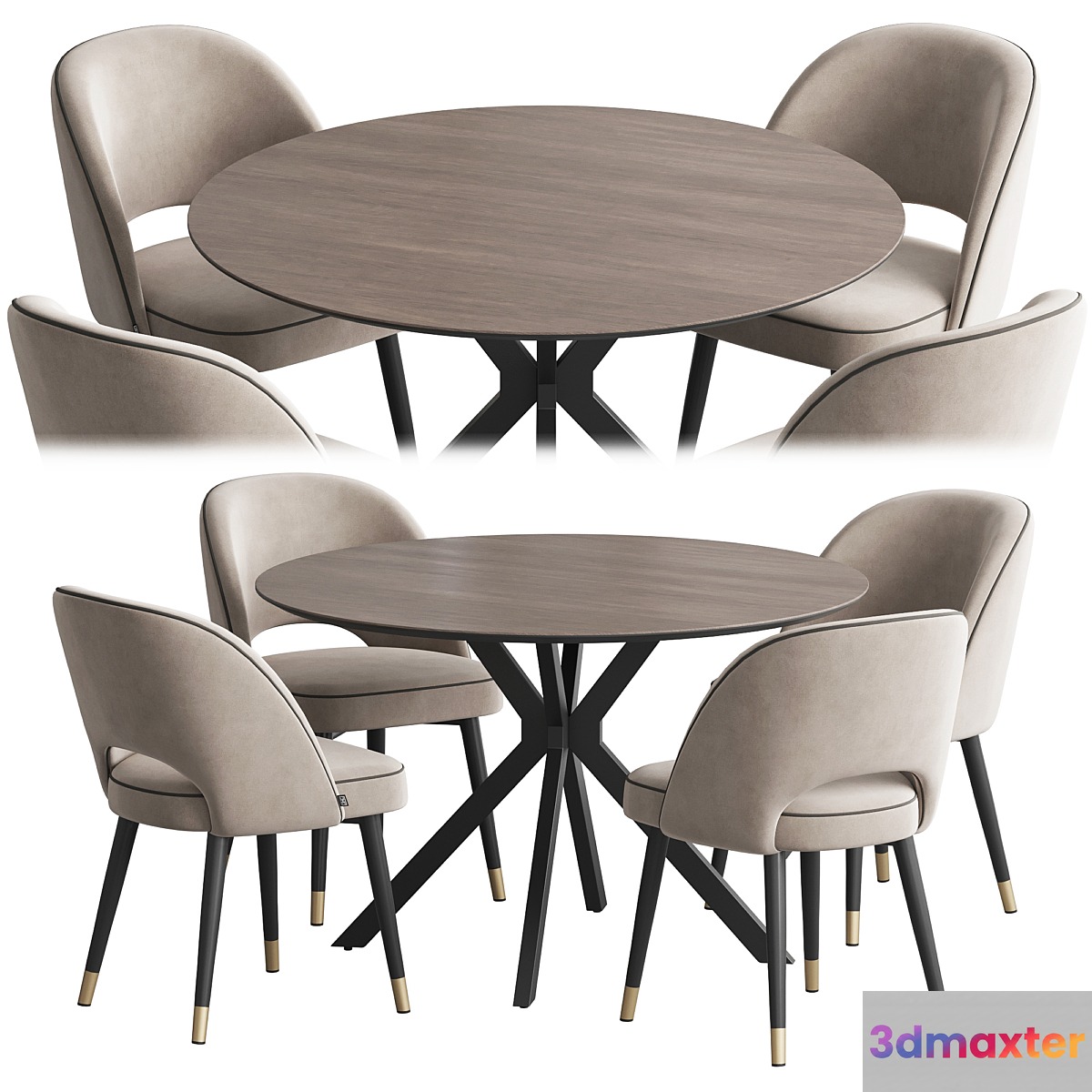 Dining set Ralf table Cliff chair - No.3