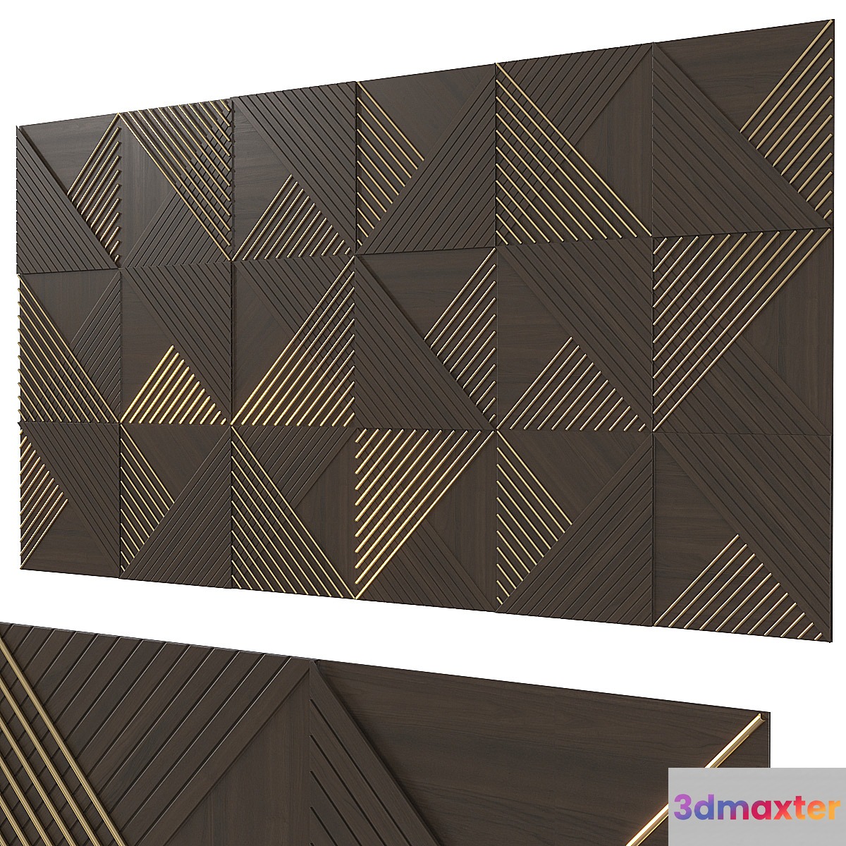 Decorative wall 291. 3D Max