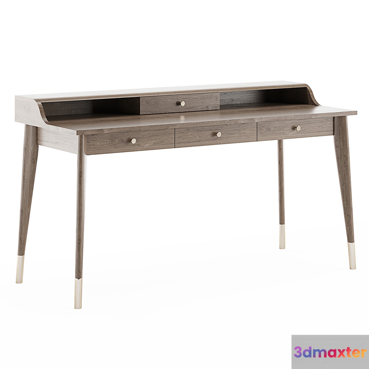 Vintage wood Working Table 3D Max