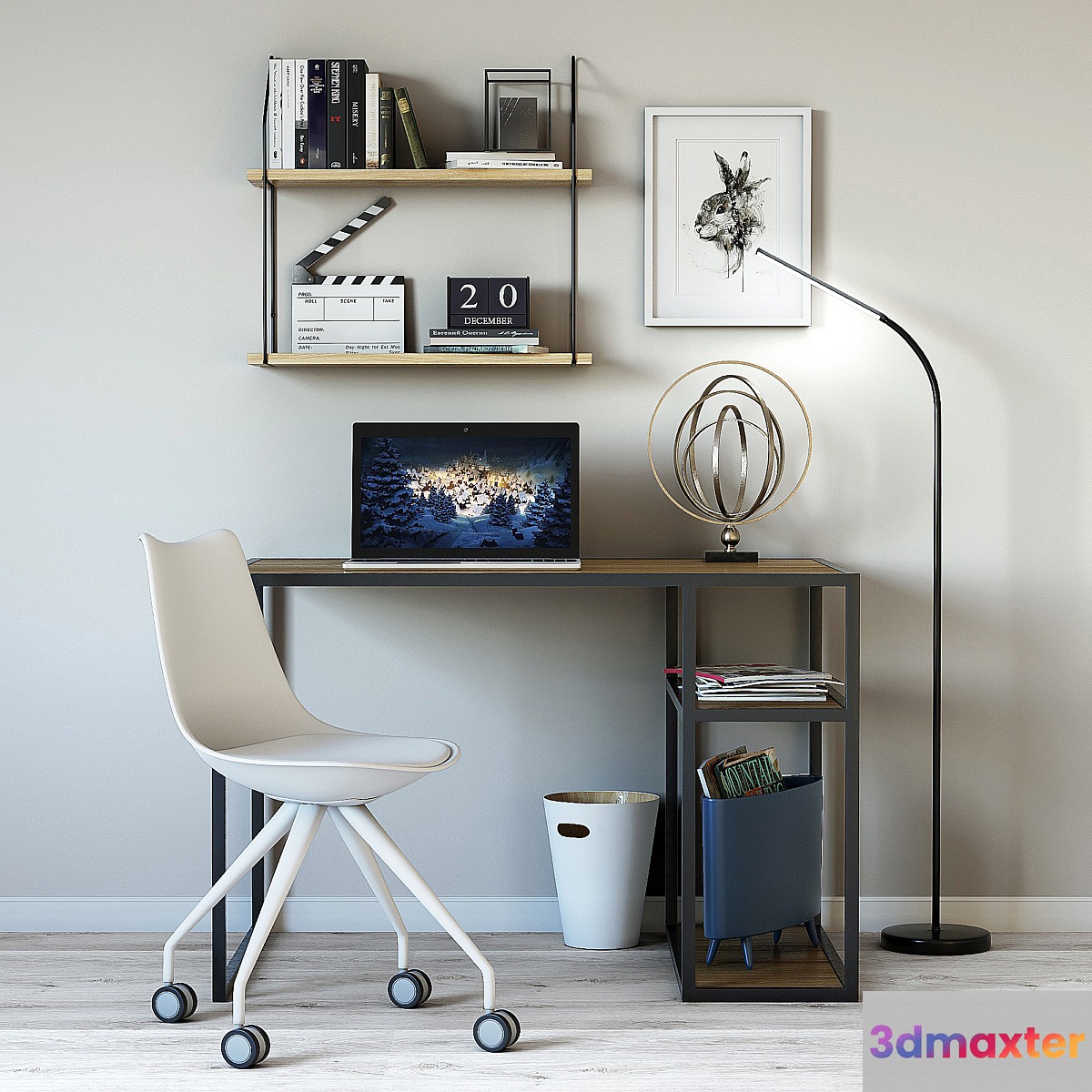 Romero workplace 3D Max