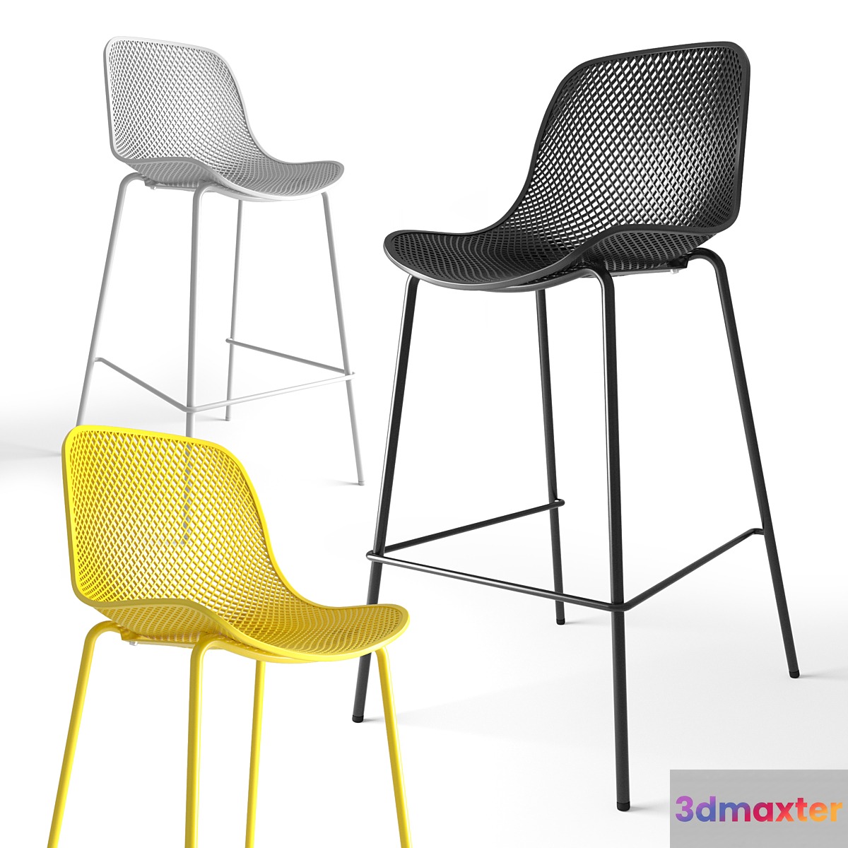 Quinby by Julia Grup bar chair 3D Max