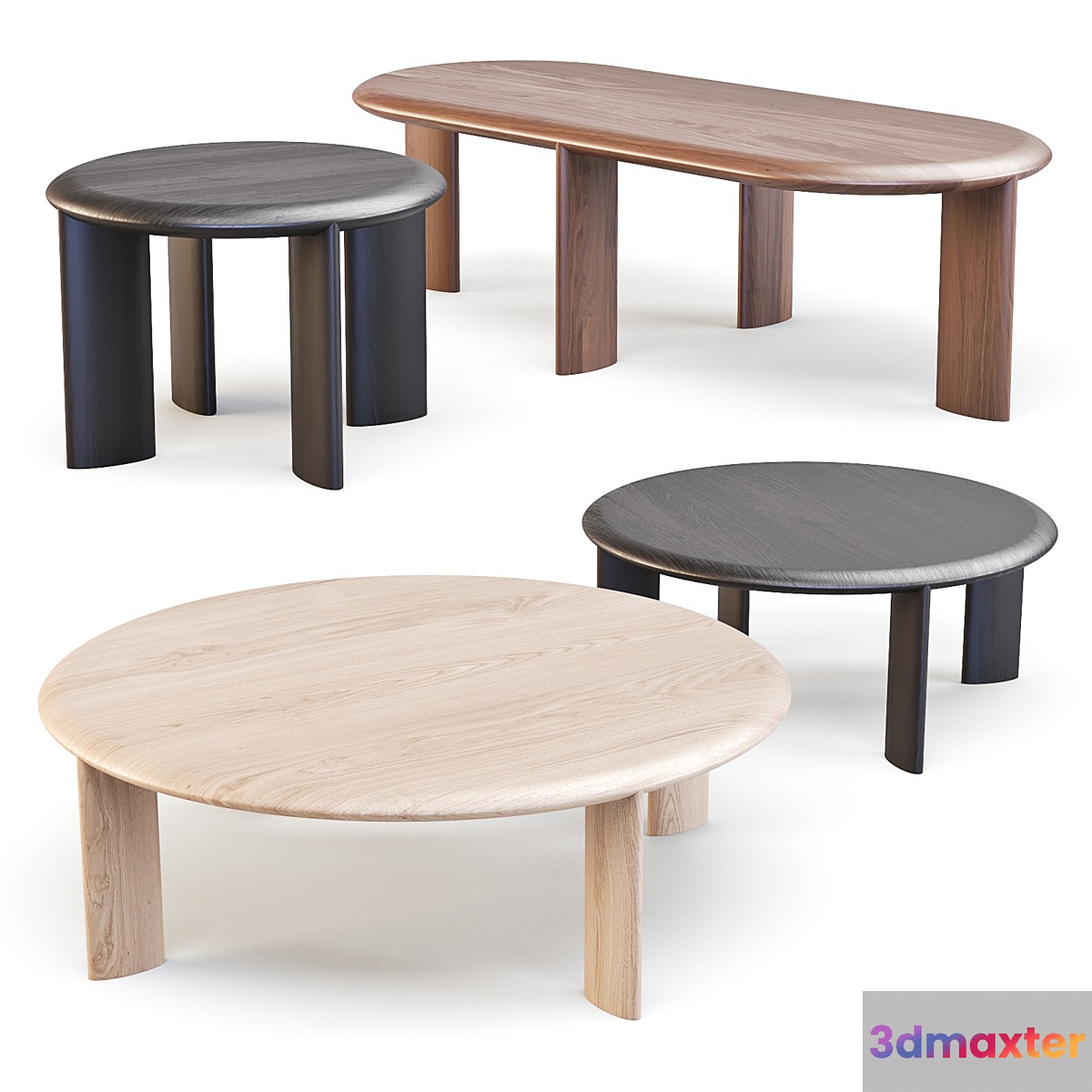 Ercol - L. Ercolani: IO - Coffee and Side Tables 3D Max