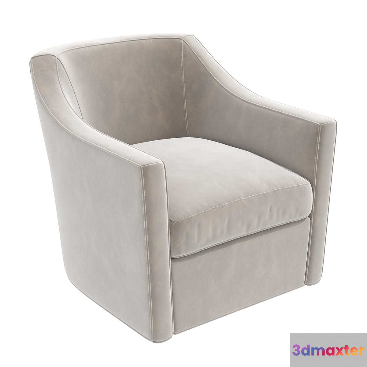 Bella furniture homme sophie swivel barrel chair 3D Max