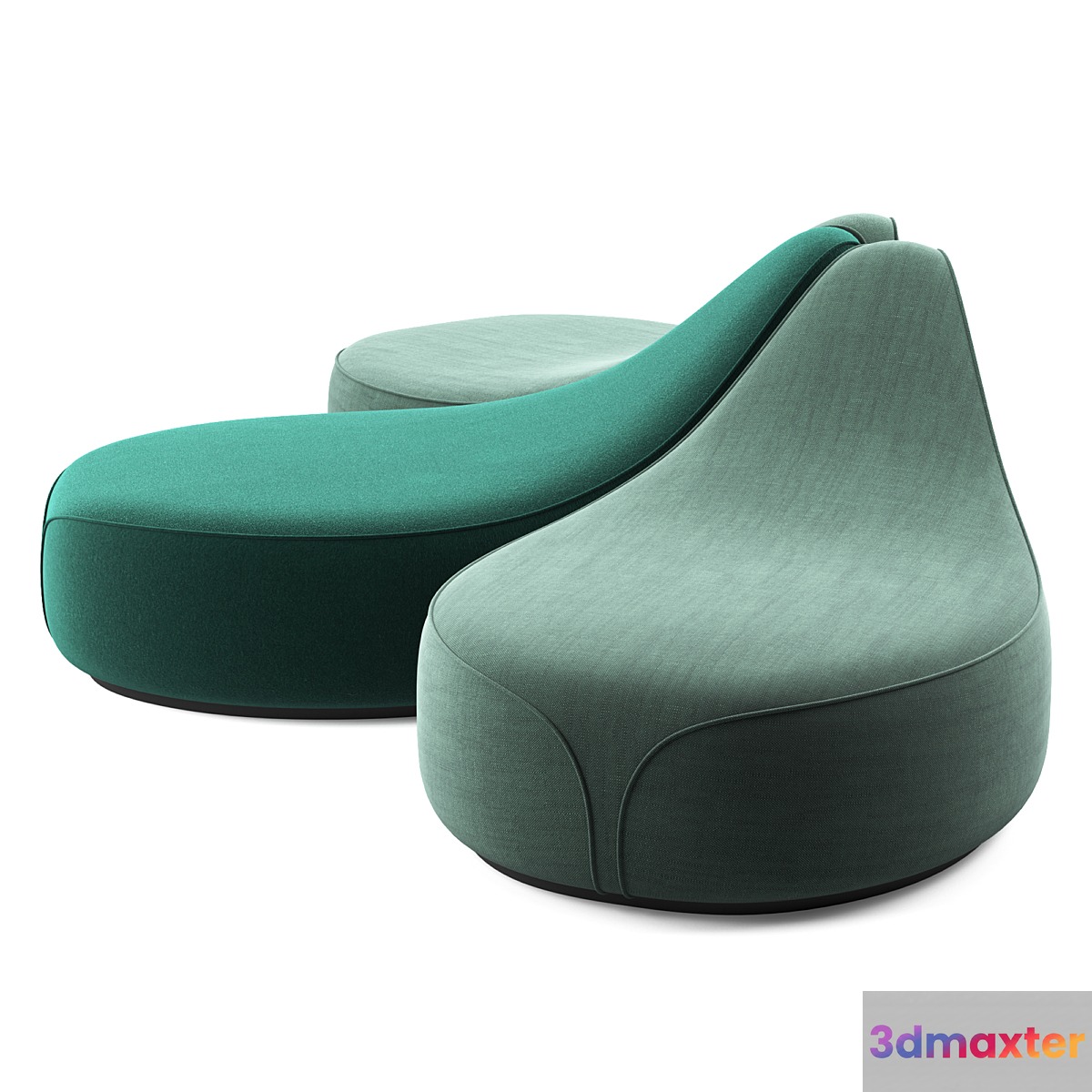 La cividina waves dormeuse 3D Max