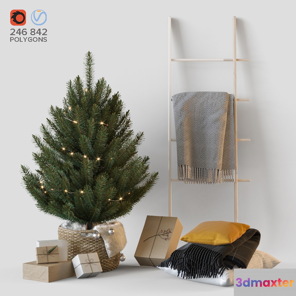 New year set 3D Max