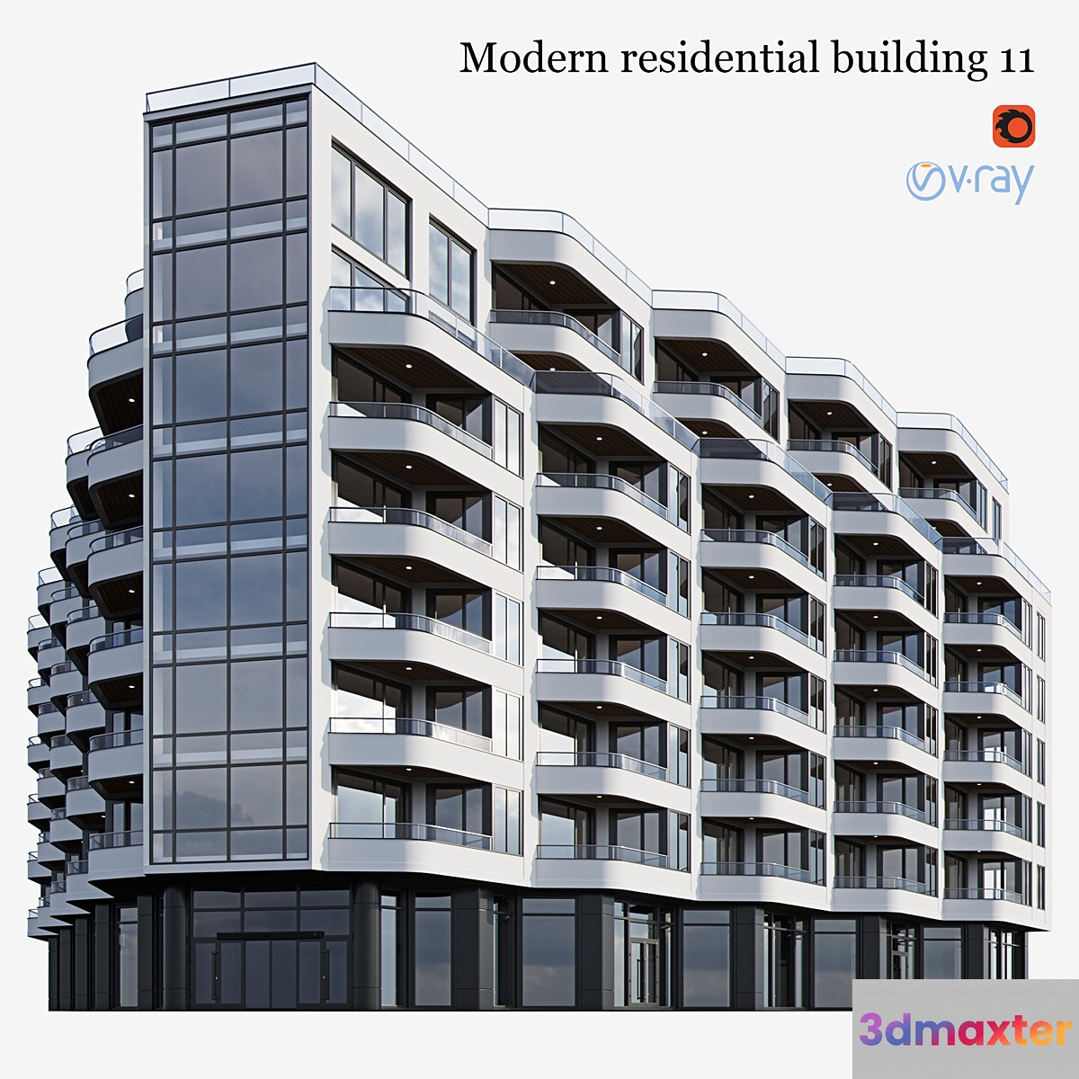 residential building 11 3D Max