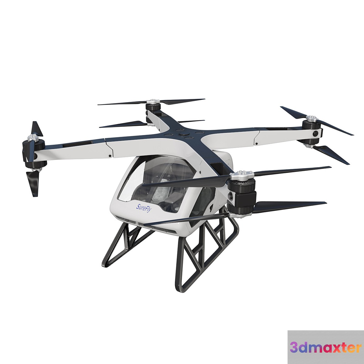 Workhorse Surefly Air taxi 3D Max