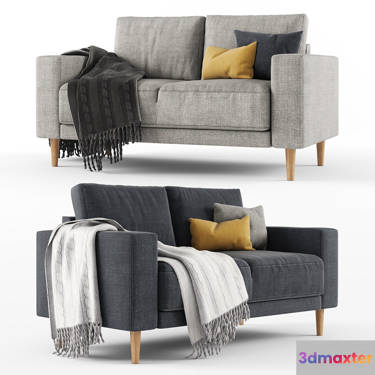 Jysk Egense 2 Seater Sofa 3D Max