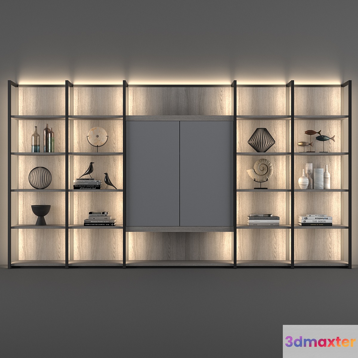 Natevo Continuum bookcase (Flou) 3D Max