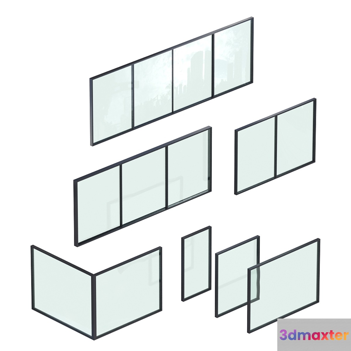 Glazing Set 01 3D Max