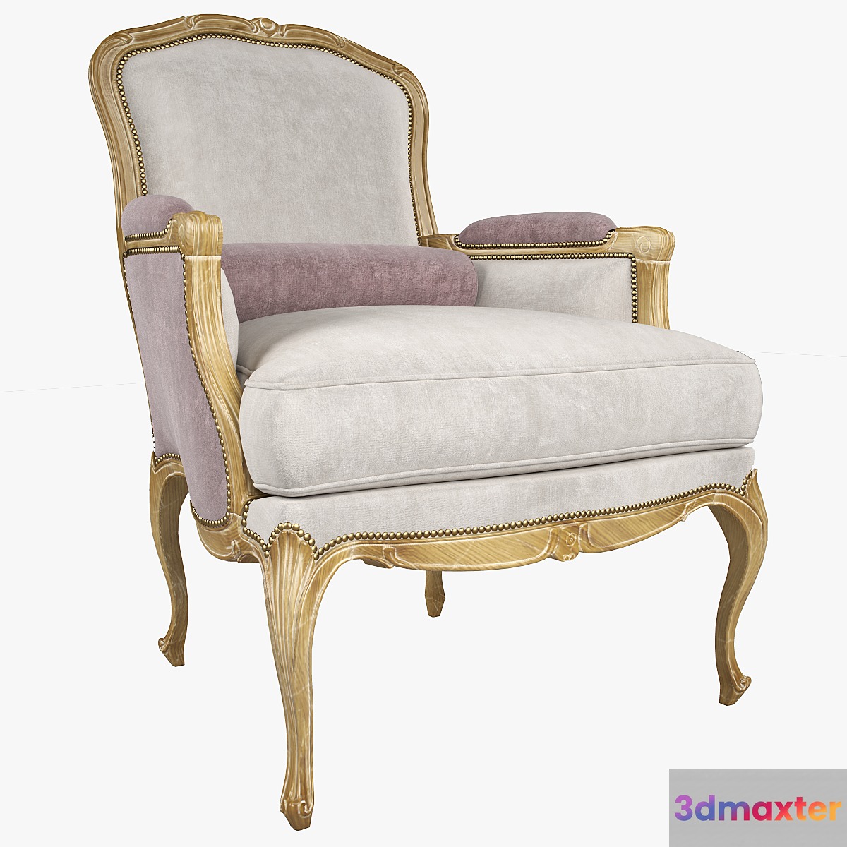 Chevigny Louis XV Bergere Armchair 3D Max