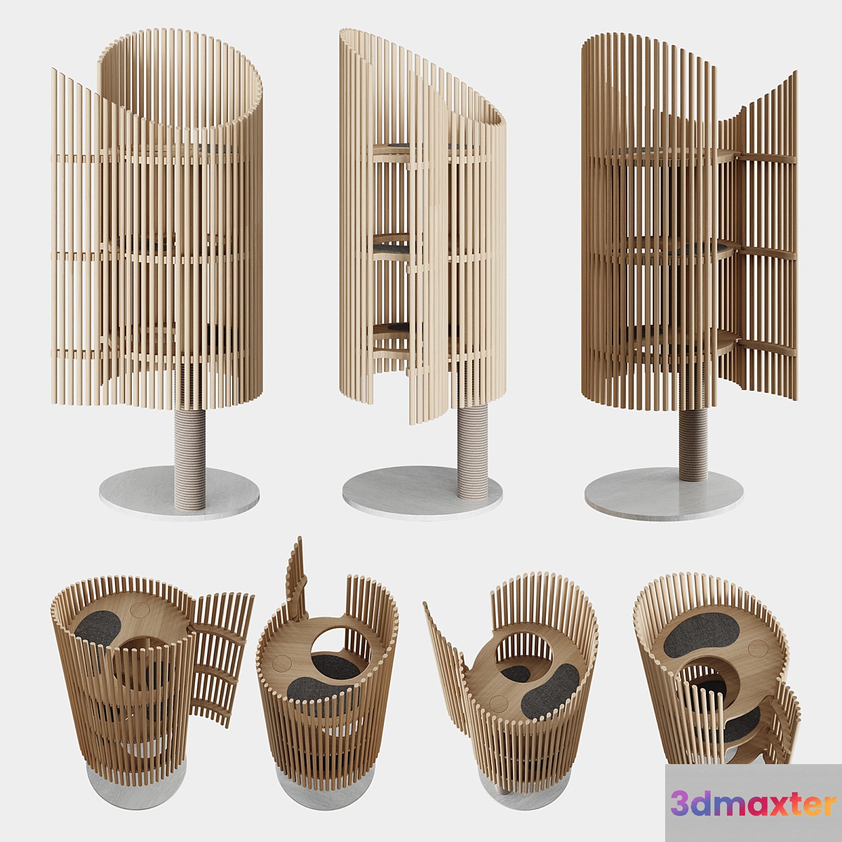 Neko Cat Tree 3D Max