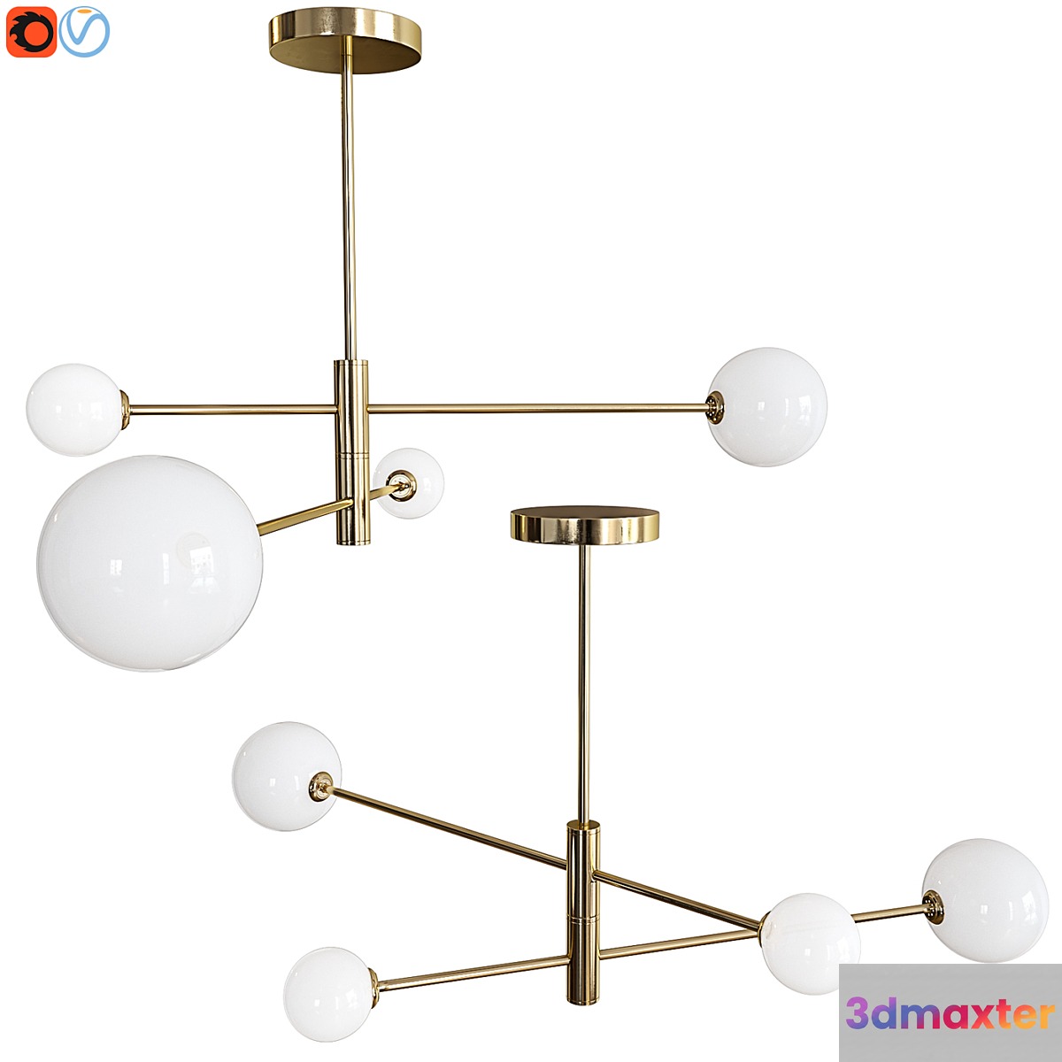 Ceiling chandelier Lumion ESTELLE 4418 _ 4C