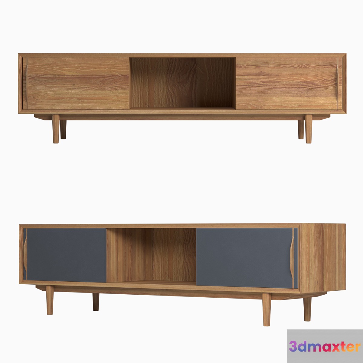 Console for TV Bruni _ Bruni Black 160 * 44 * 40 cm