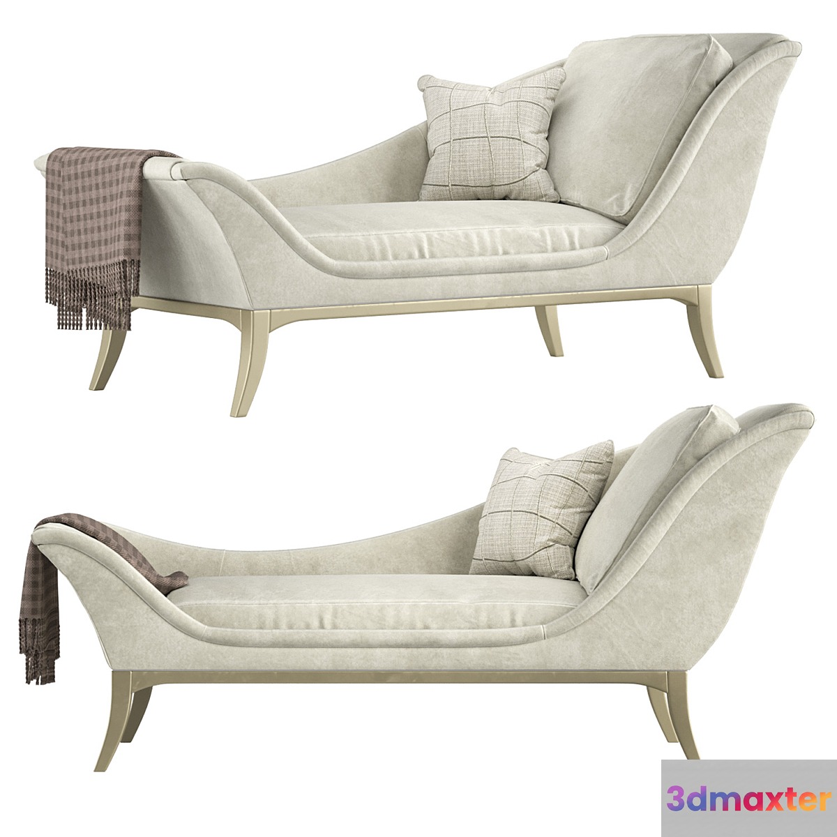 Avondale Velvet Chaise Lounge - No.6