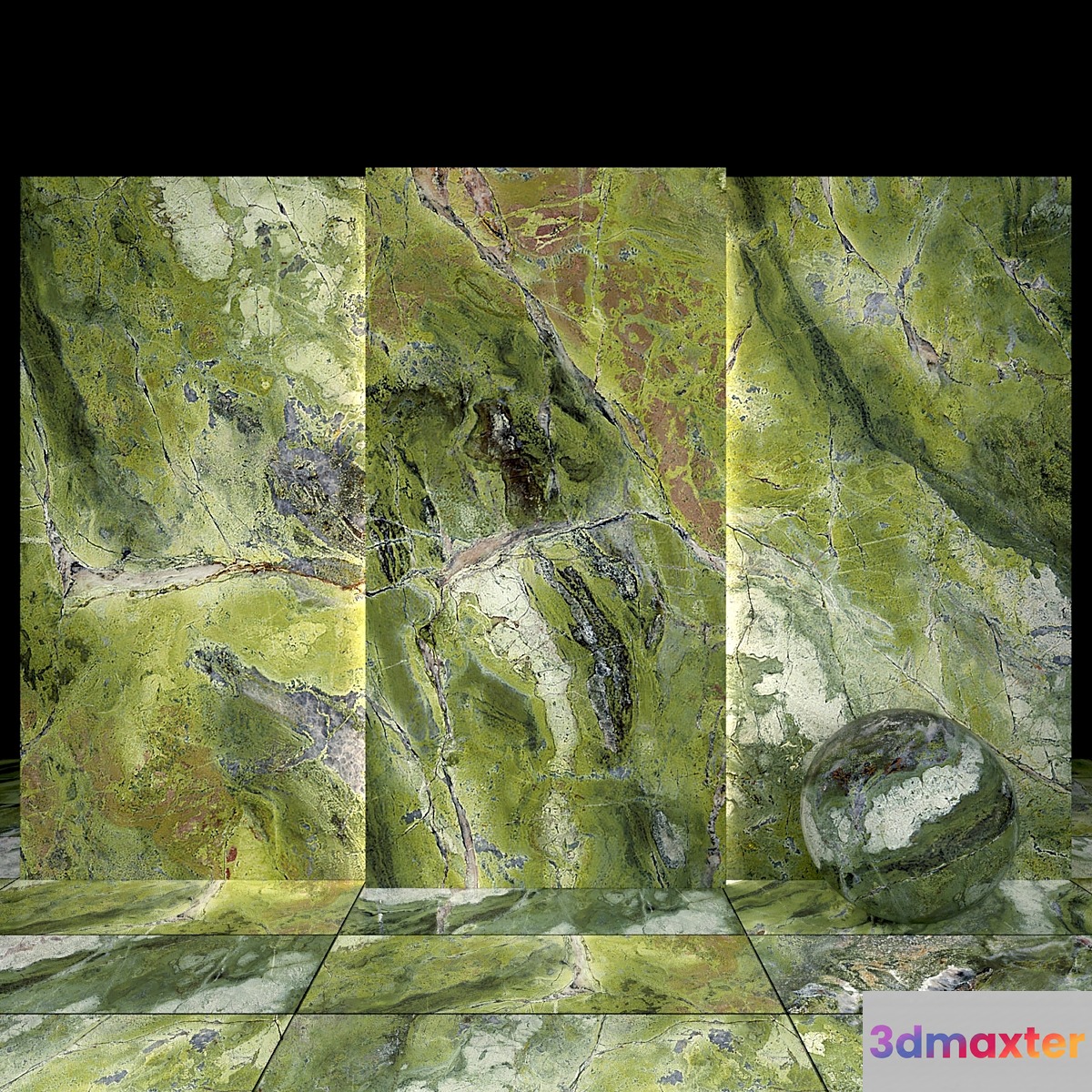 Brilliant Green Marble 02