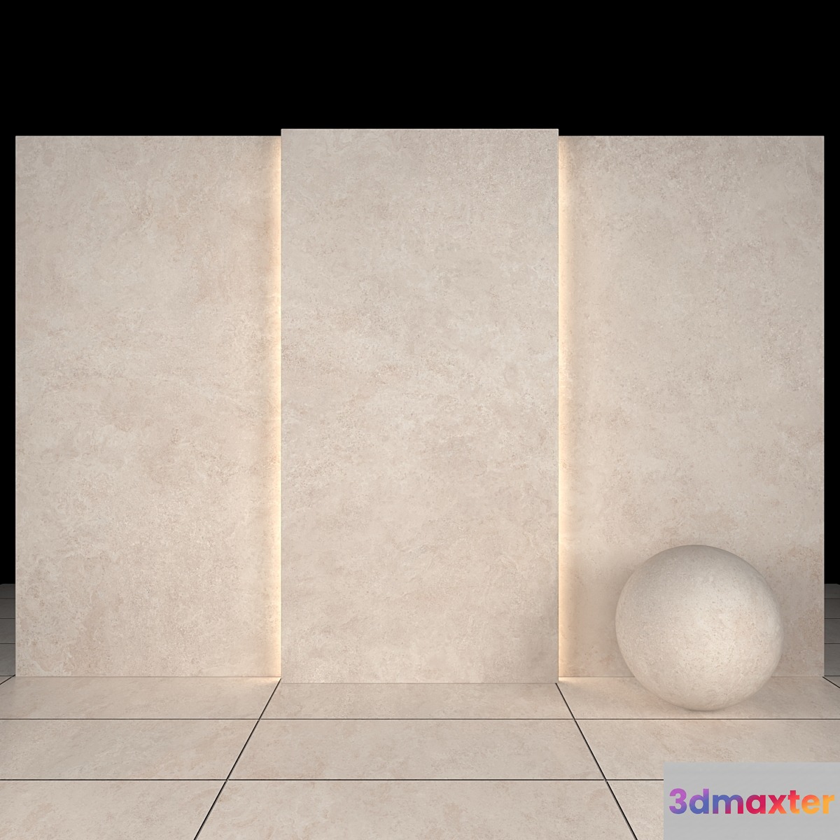 Lava Beige Stone 01 3D Max