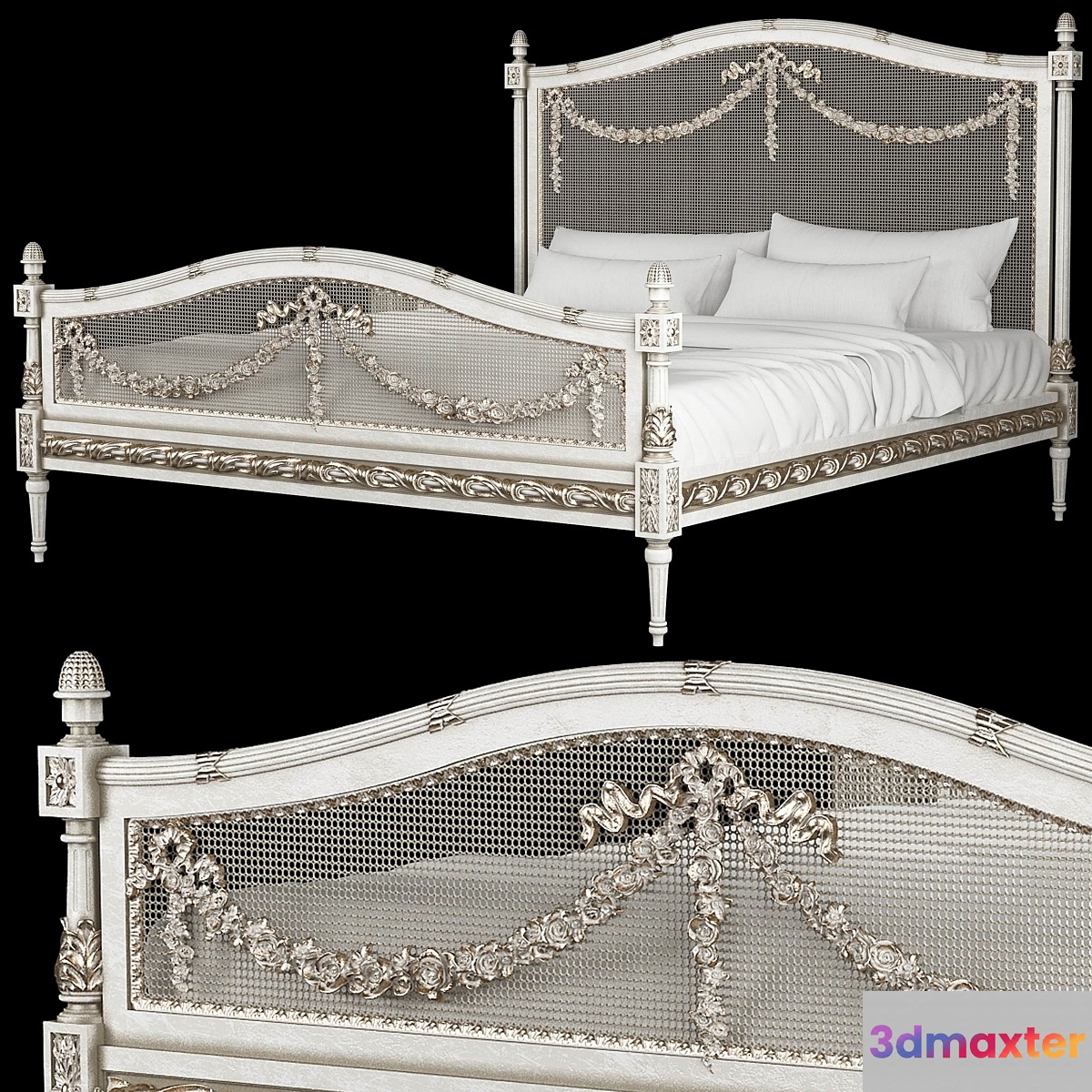 versailles bed 3D Max